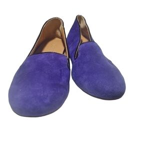 7 J crew purple suede‎ flat